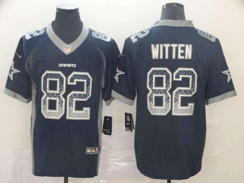 Men's Dallas Cowboys Jason Witten #82 Navy Game Jersey1 football jersey product view 1
