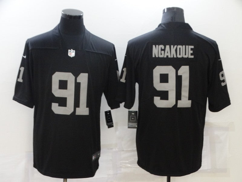 Men's Las Vegas Raiders Yannick Ngakoue Black Game Jersey football jersey product view 1