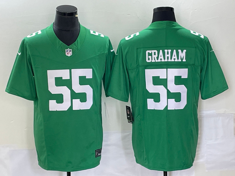 Men's Philadelphia Eagles Brandon Graham Green Game Jersey football jersey product view 1