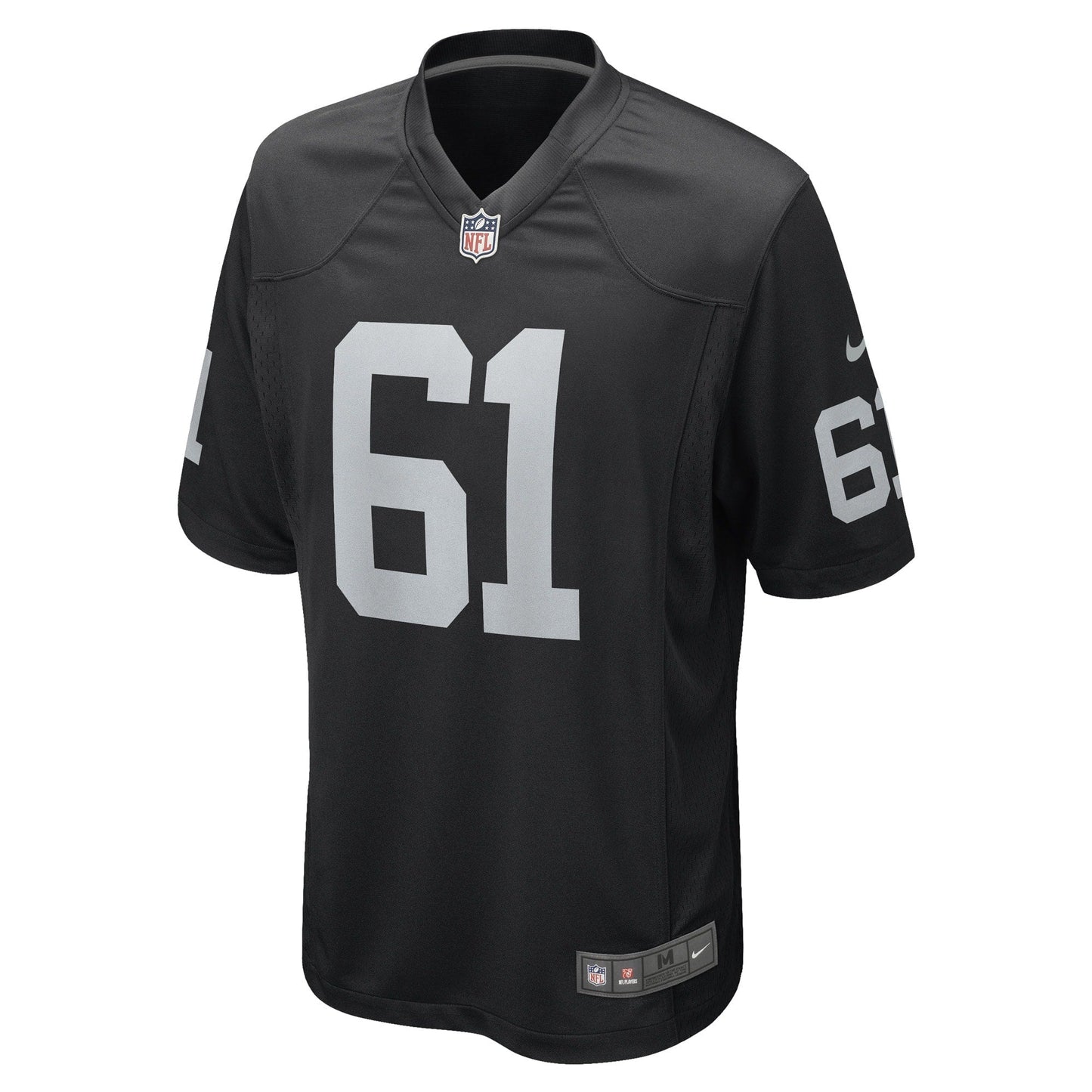 Jordan Meredith Las Vegas Raiders Game Jersey - Black football jersey product view 2