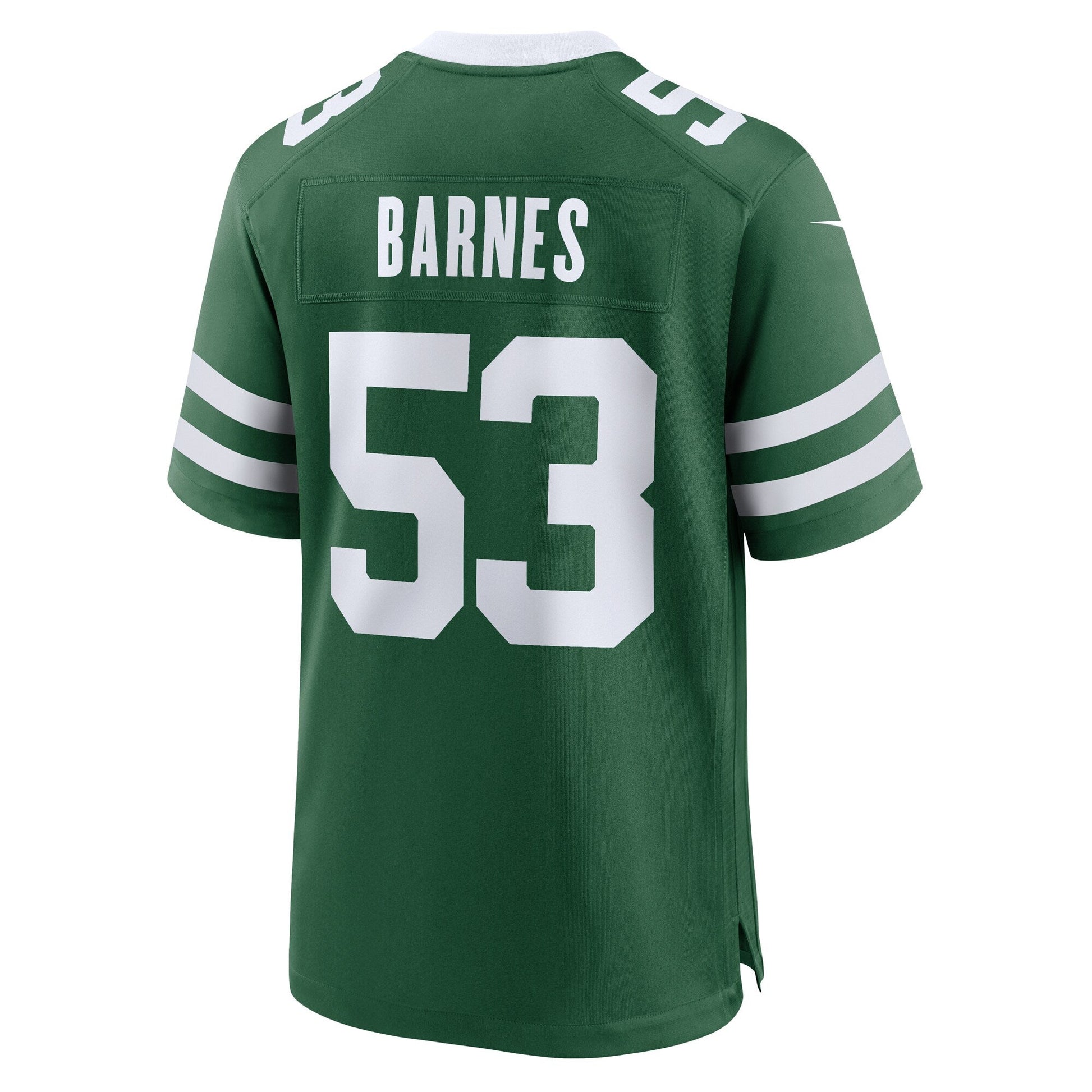 Zaire Barnes New York Jets Team Game Jersey - Legacy Green football jersey product view 3