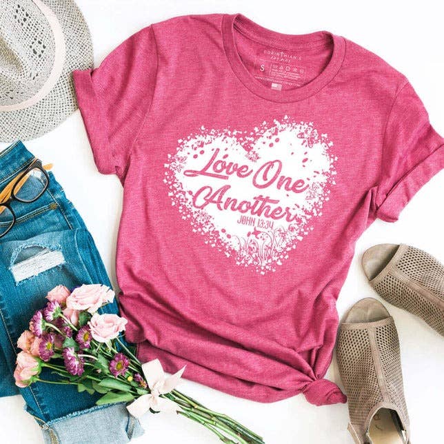 Love One Another Graphic Tee Shirt Unisex T-shirt, Sweatshirt, Hoodie, Long Sleeve Tee - T-Shirt, Sweatshirt, Hoodie