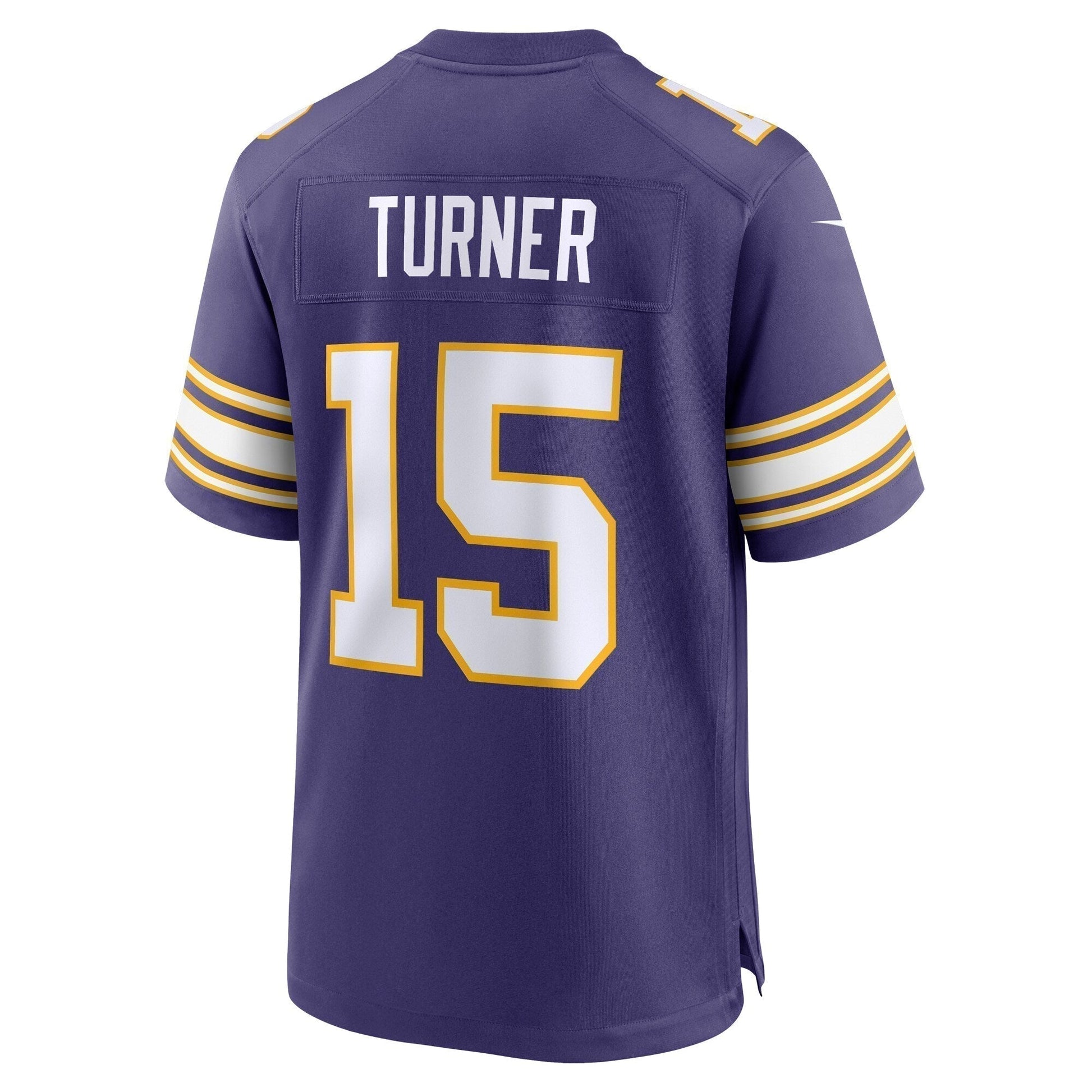 Dallas Turner Minnesota Vikings Alternate Game Jersey - Purple football jersey product view 3