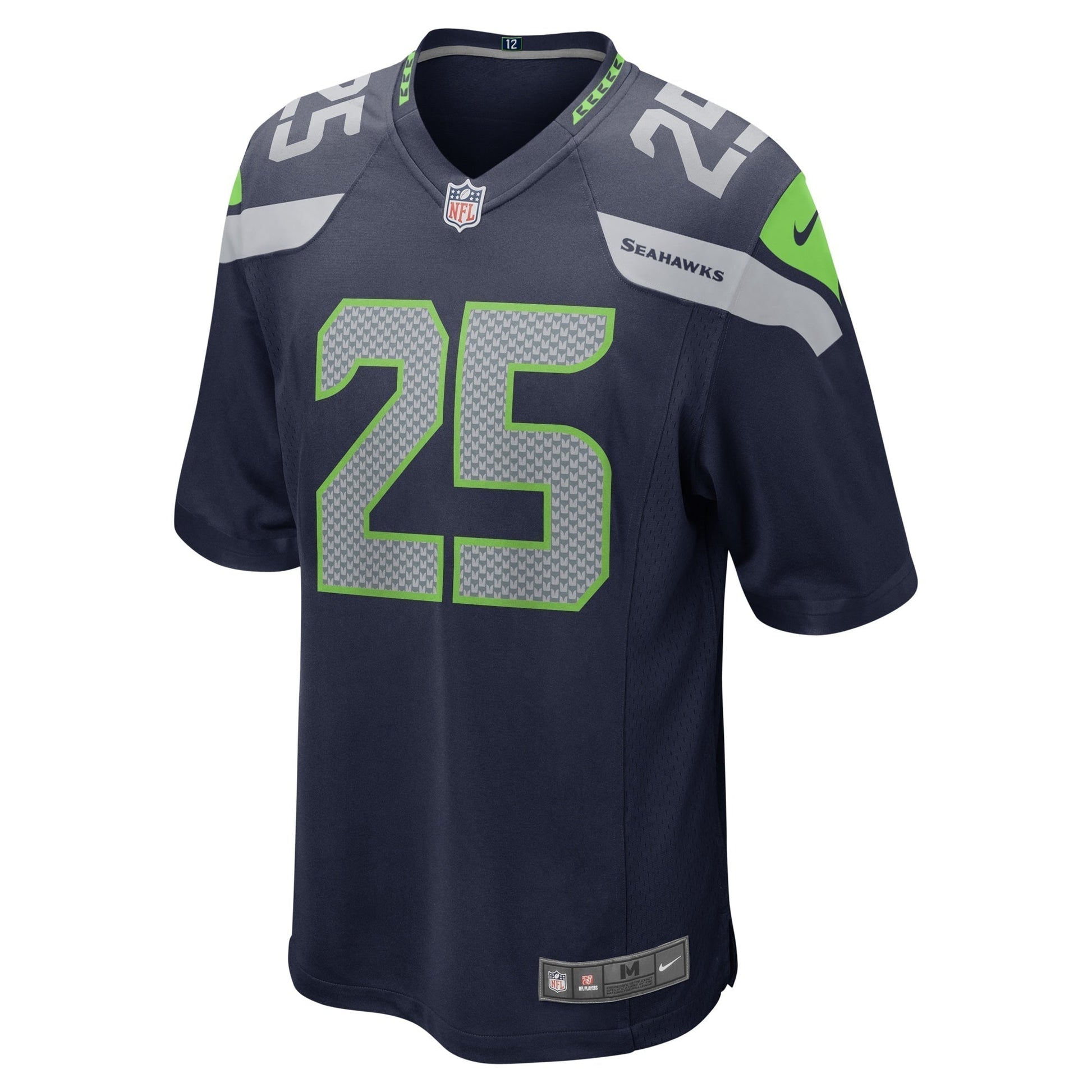 Richard Sherman Seattle Seahawks Retired Game Jersey - College Navy football jersey product view 2