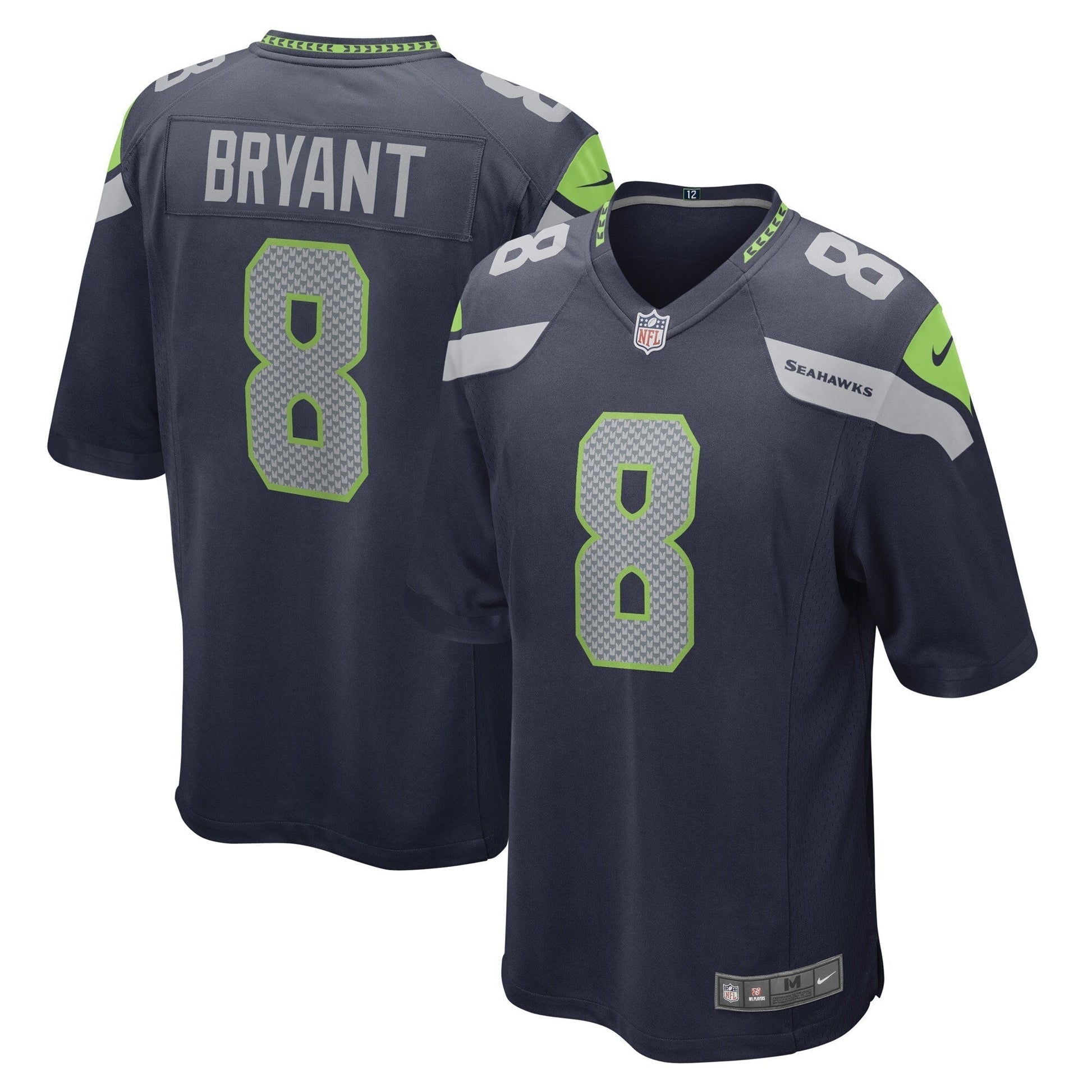 Coby Bryant Seattle Seahawks Game Jersey - College Navy basketball jersey product view 1