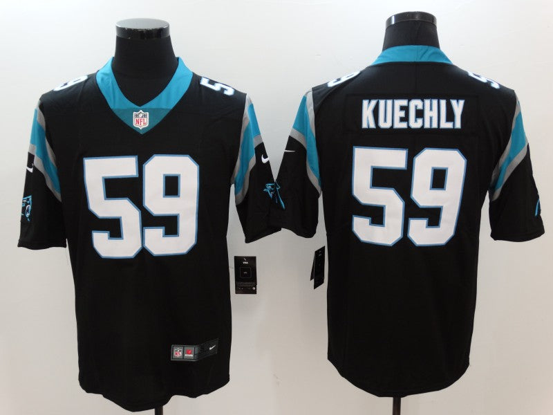 Men's Carolina Panthers Luke Kuechly #59 Black Game Jersey1 football jersey product view 1