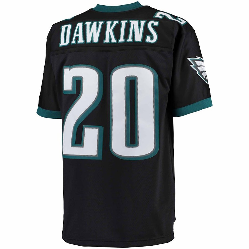P.Eagles #20 Brian Dawkins Black Big & Tall 2004 Retired Player Replica Jersey football jersey product view 1