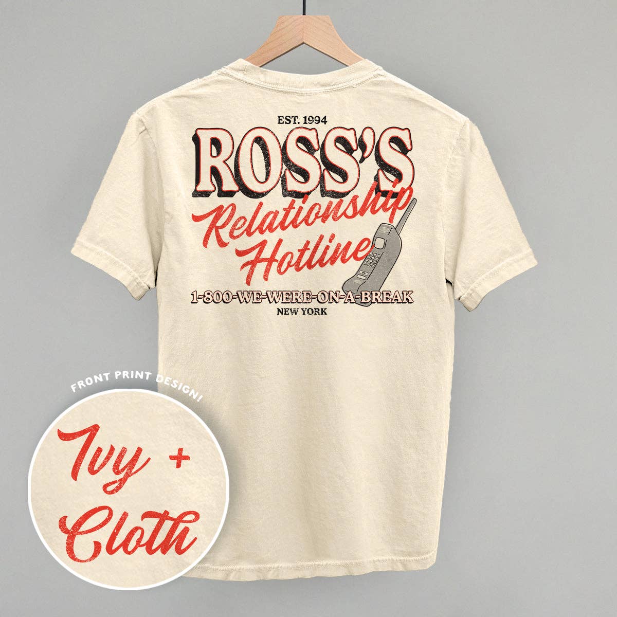 Ross's Relationship Hotline (Back Print) Unisex T-shirt, Sweatshirt, Hoodie, Long Sleeve Tee - T-Shirt, Sweatshirt, Hoodie