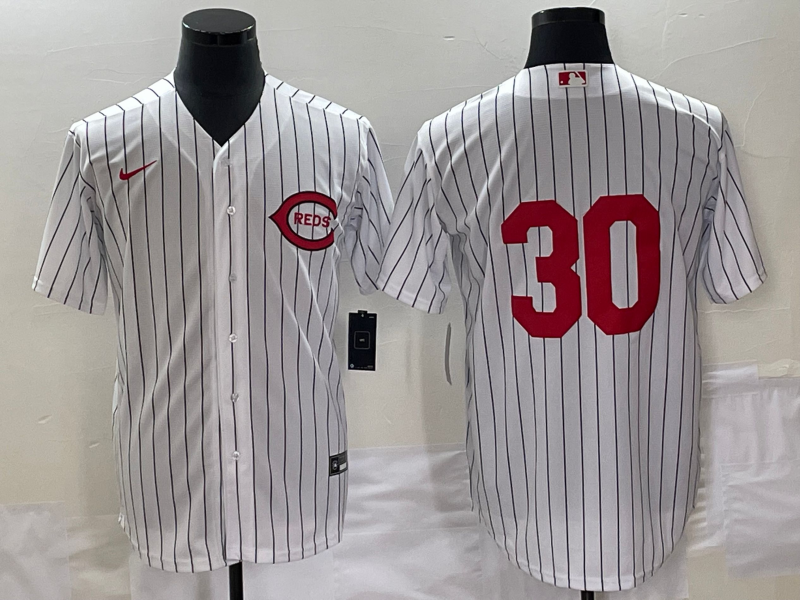 Men's Cincinnati Reds Ken Griffey Jr. #30 White 2022 MLB at Field of Dreams Game Authentic Player Jersey baseball jersey product view 1