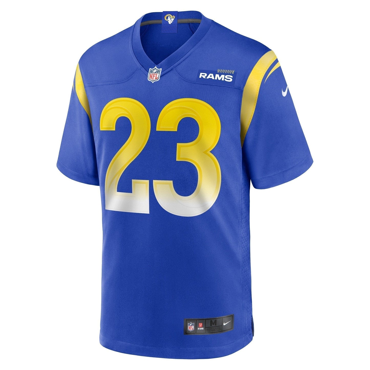 Kyren Williams Los Angeles Rams Game Jersey - Royal football jersey product view 2