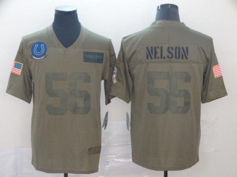 Men's Indianapolis Colts Quenton Nelson Brown Game Jersey1 football jersey product view 1