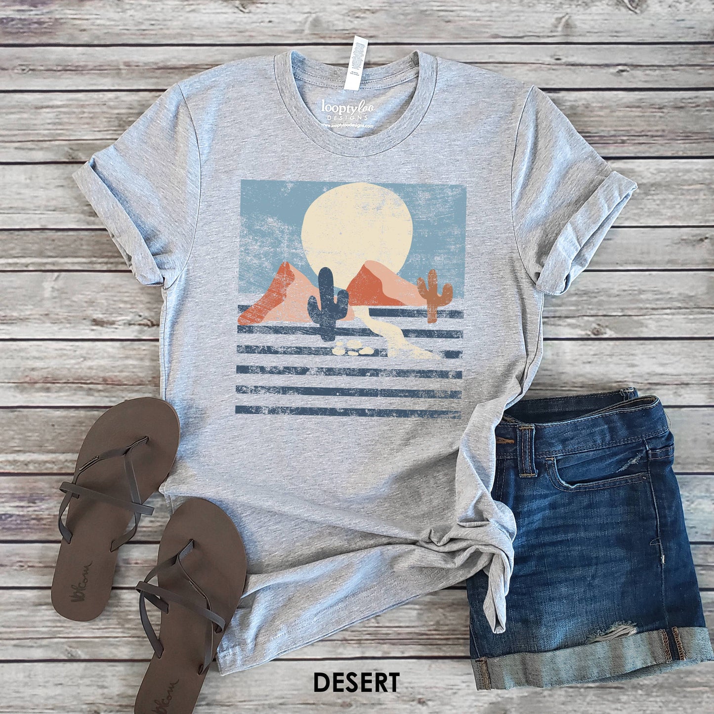 Modern Desert Landscap Tee | Outdoor | Sizes XS-2XL Unisex T-shirt, Sweatshirt, Hoodie, Long Sleeve Tee - T-Shirt, Sweatshirt, Hoodie
