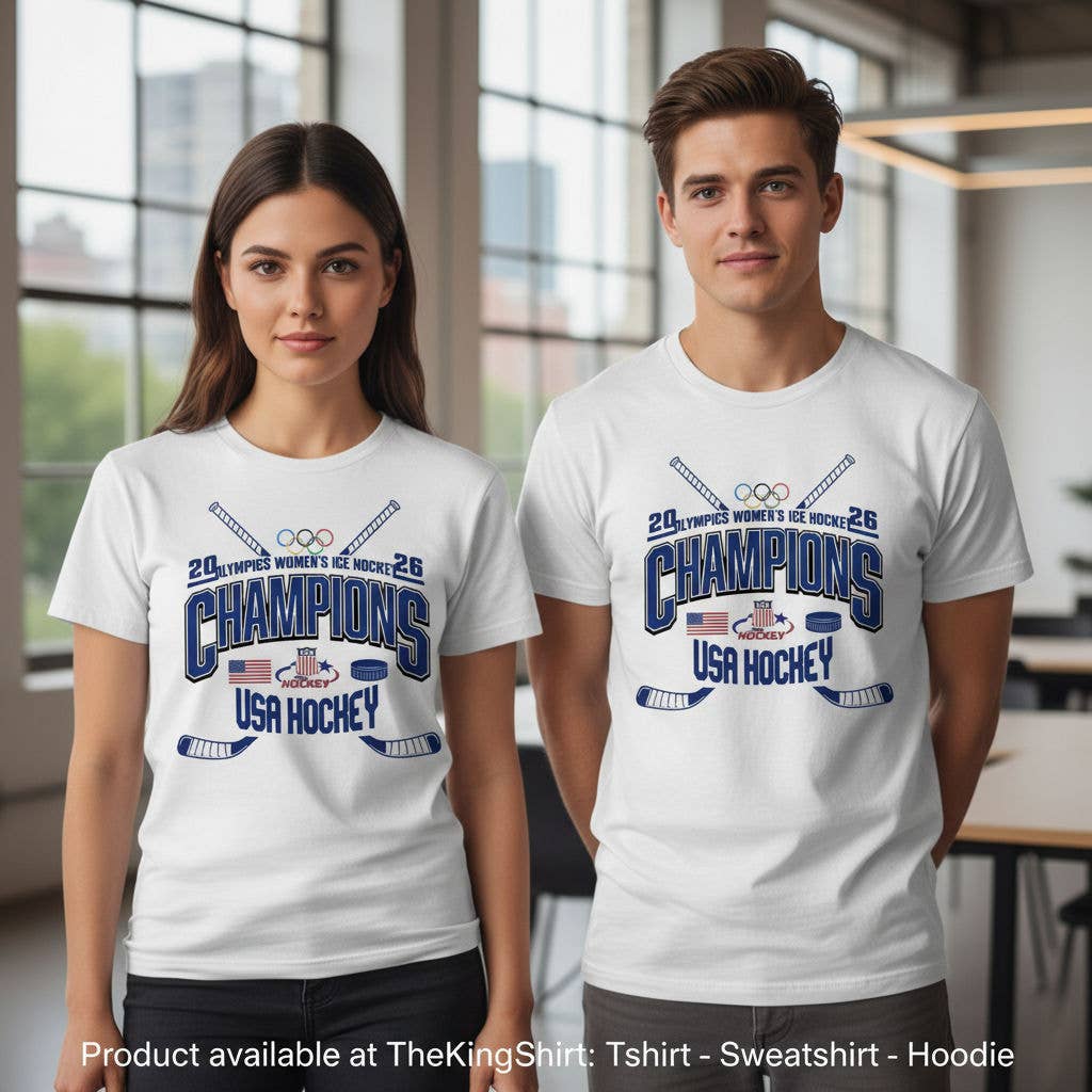 USA Hockey 2026 Womens Olympic Ice Hockey Shirt Unisex T-shirt, Sweatshirt, Hoodie, Long Sleeve Tee - T-Shirt, Sweatshirt, Hoodie