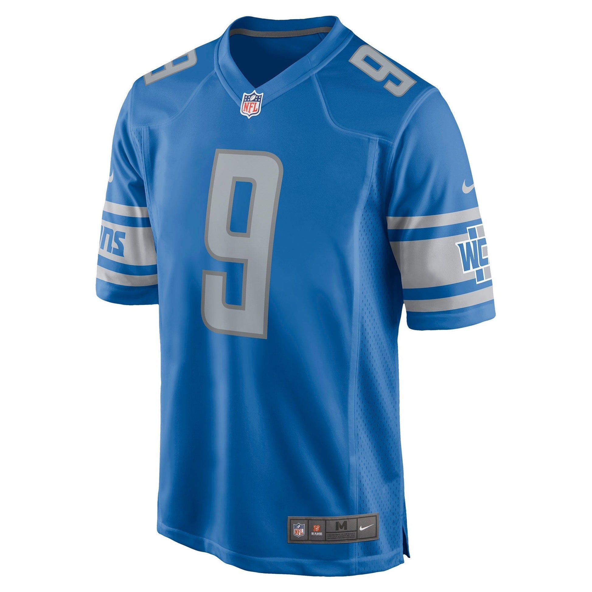 Jameson Williams Detroit Lions Game Jersey - Blue football jersey product view 2