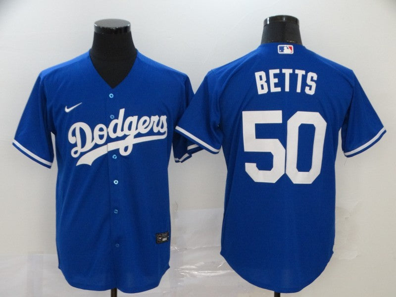 Men's Los Angeles Dodgers Mookie Betts Blue Replica Baseball Jersey baseball jersey product view 1