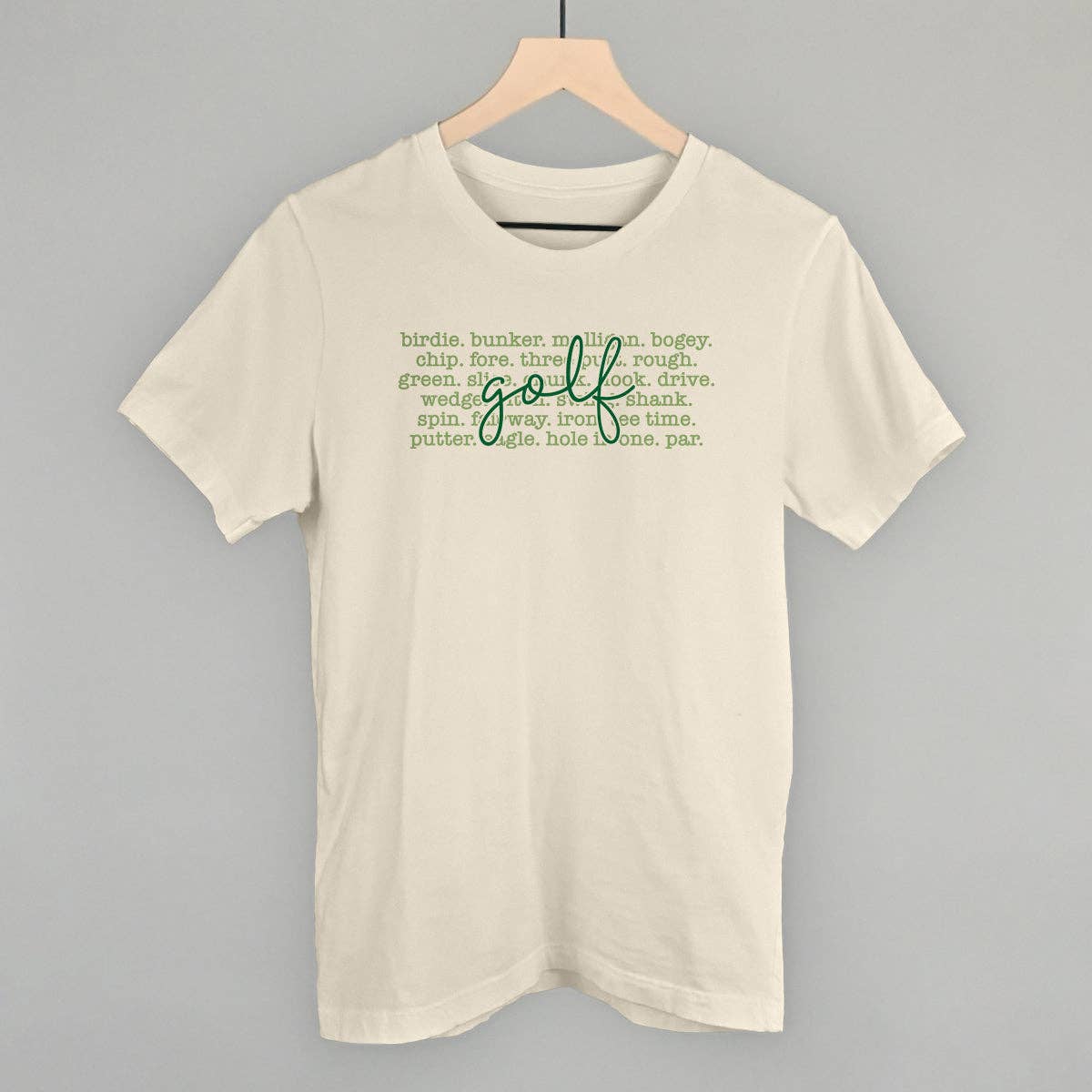 Golf Terms with Script Unisex T-shirt, Sweatshirt, Hoodie, Long Sleeve Tee - T-Shirt, Sweatshirt, Hoodie