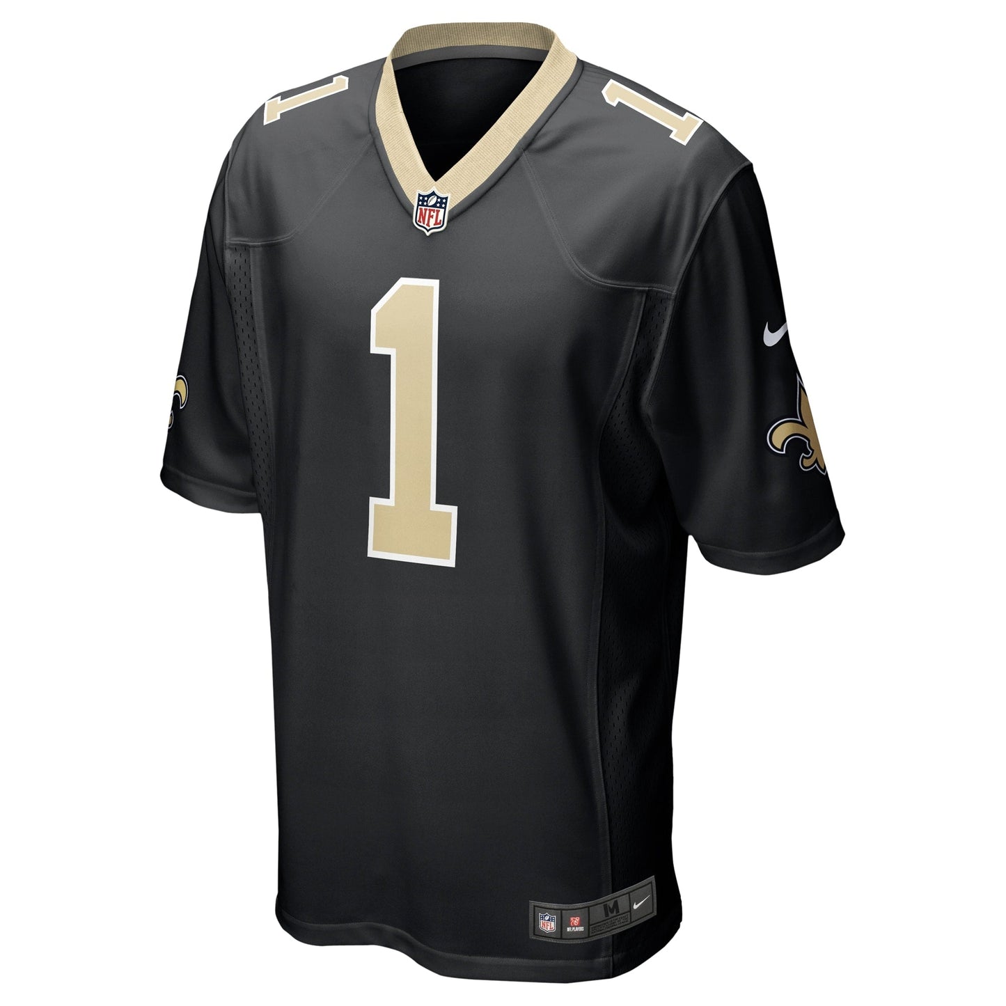 Alontae Taylor New Orleans Saints Team Game Jersey - Black football jersey product view 2