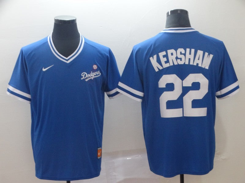 Men's Los Angeles Dodgers Clayton Kershaw Blue Replica Game Jersey baseball jersey product view 1
