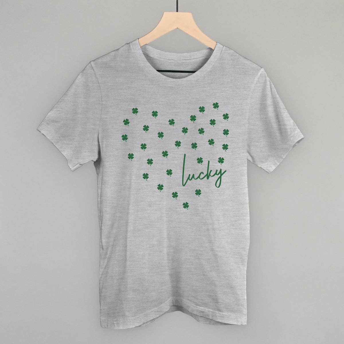 Lucky (Heart Shamrocks) Unisex T-shirt, Sweatshirt, Hoodie, Long Sleeve Tee - T-Shirt, Sweatshirt, Hoodie