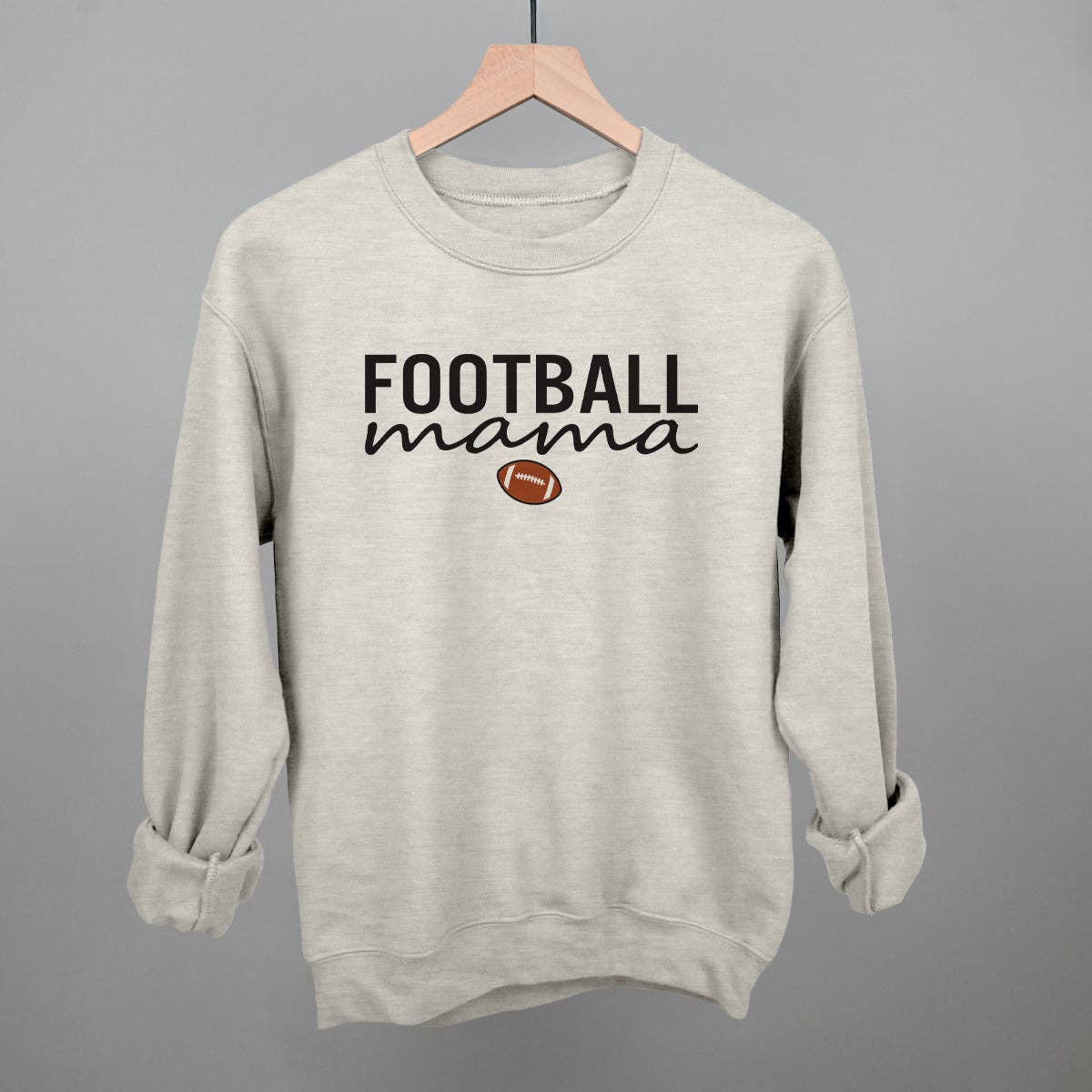 Football Mama Bold and Script Unisex T-shirt, Sweatshirt, Hoodie, Long Sleeve Tee - T-Shirt, Sweatshirt, Hoodie