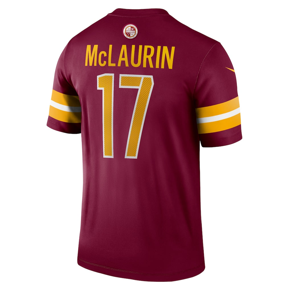 W.Commanders#17 Terry McLaurinBurgundy Legend Player Performance Top Jersey football jersey product view 1