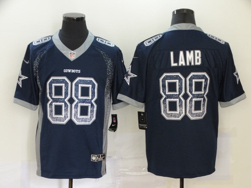 Men's Dallas Cowboys CeeDee Lamb #88 Navy Game Jersey1 football jersey product view 1