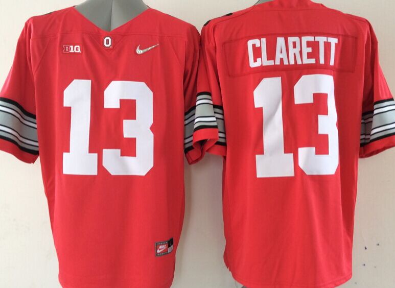 Men's Ohio State Buckeyes Maurice Clarett Scarlet Player Game Jersey sports jersey product view 1