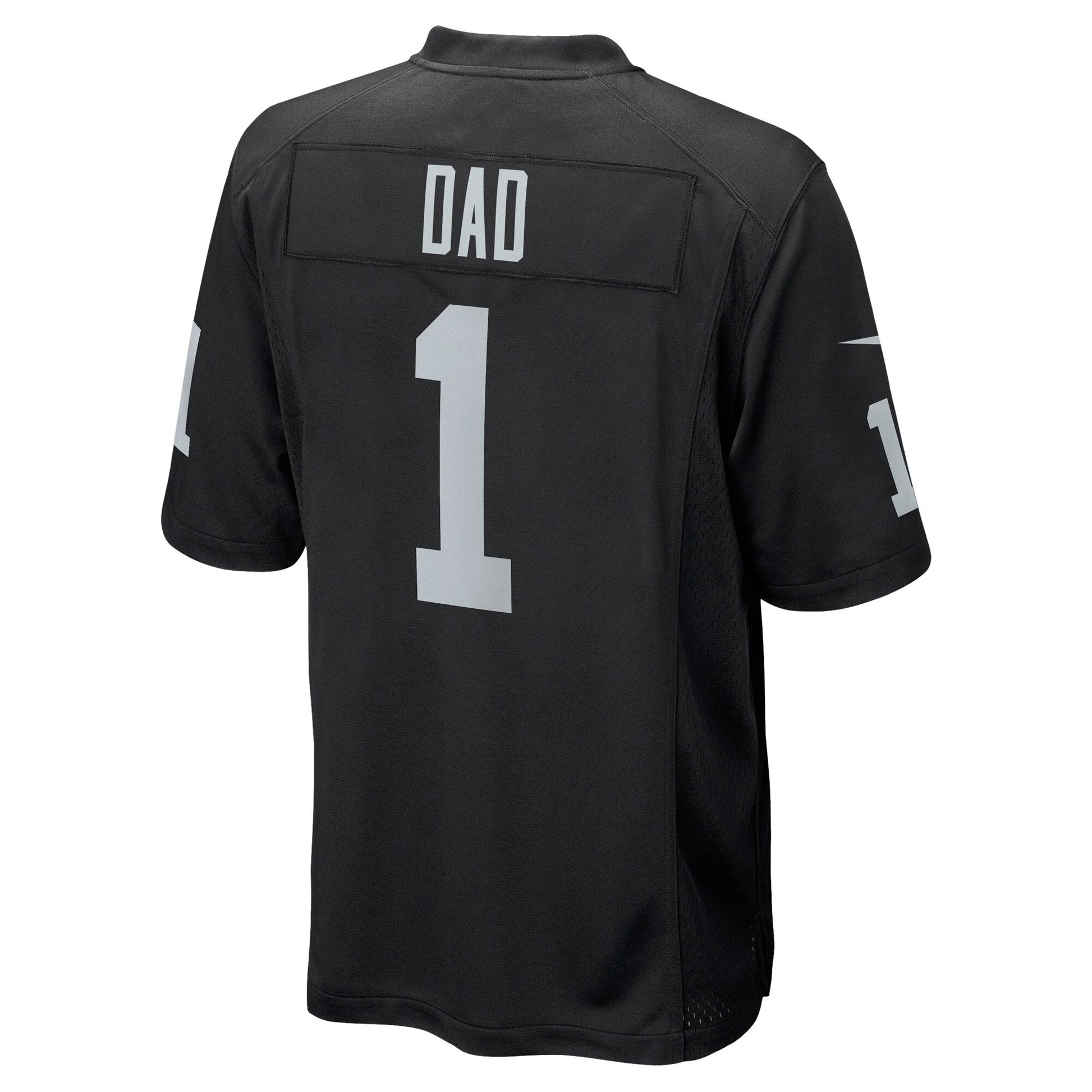 Number 1 Dad Las Vegas Raiders Game Jersey - Black football jersey product view 3