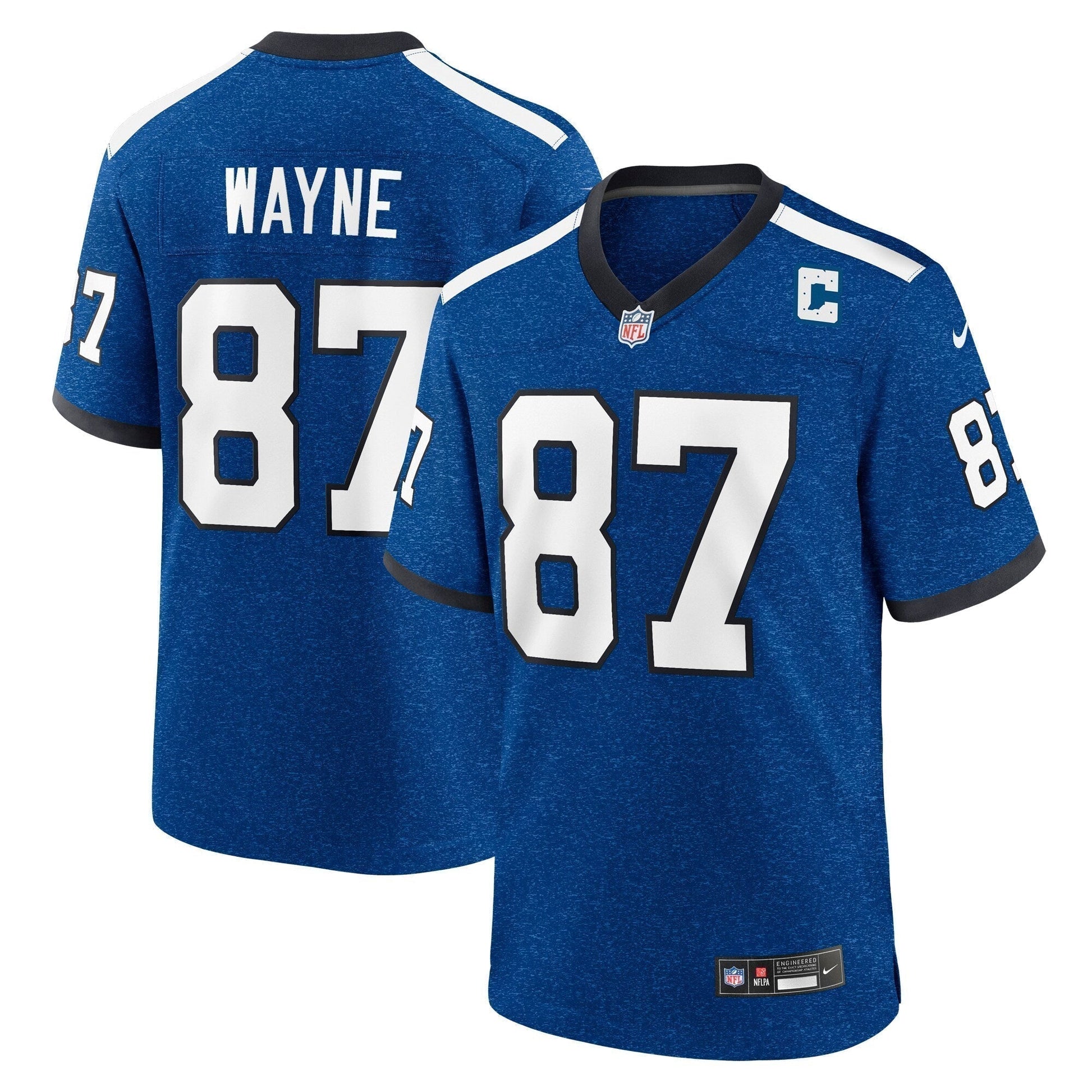Reggie Wayne Indianapolis Colts Indiana Nights Alternate Game Jersey - Royal football jersey product view 1