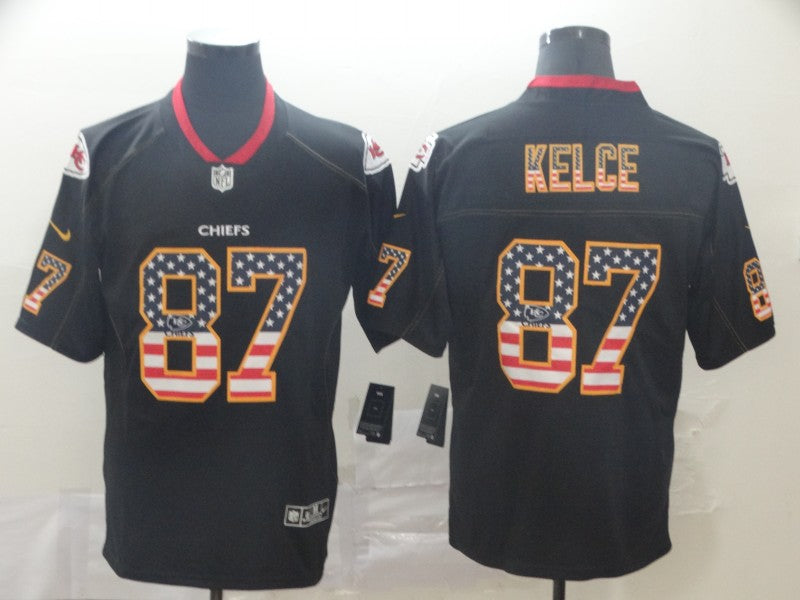 Men's Kansas City Chiefs Travis Kelce #87 Black Alternate Game Jersey1 football jersey product view 1