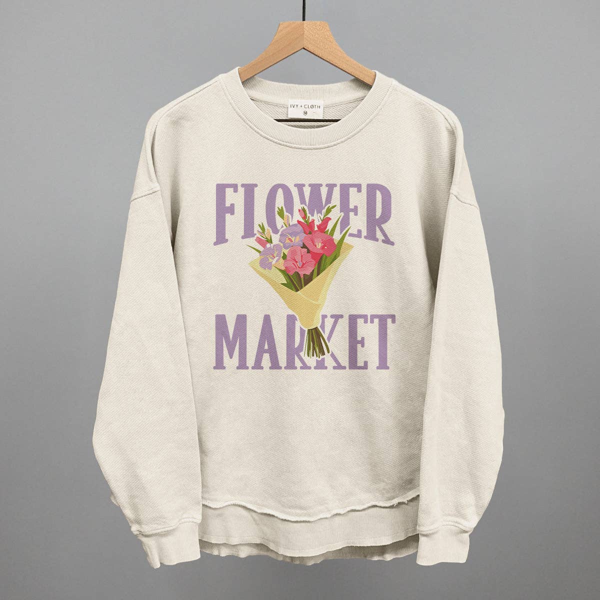 Flower Market Serif + Doodle Unisex T-shirt, Sweatshirt, Hoodie, Long Sleeve Tee - T-Shirt, Sweatshirt, Hoodie