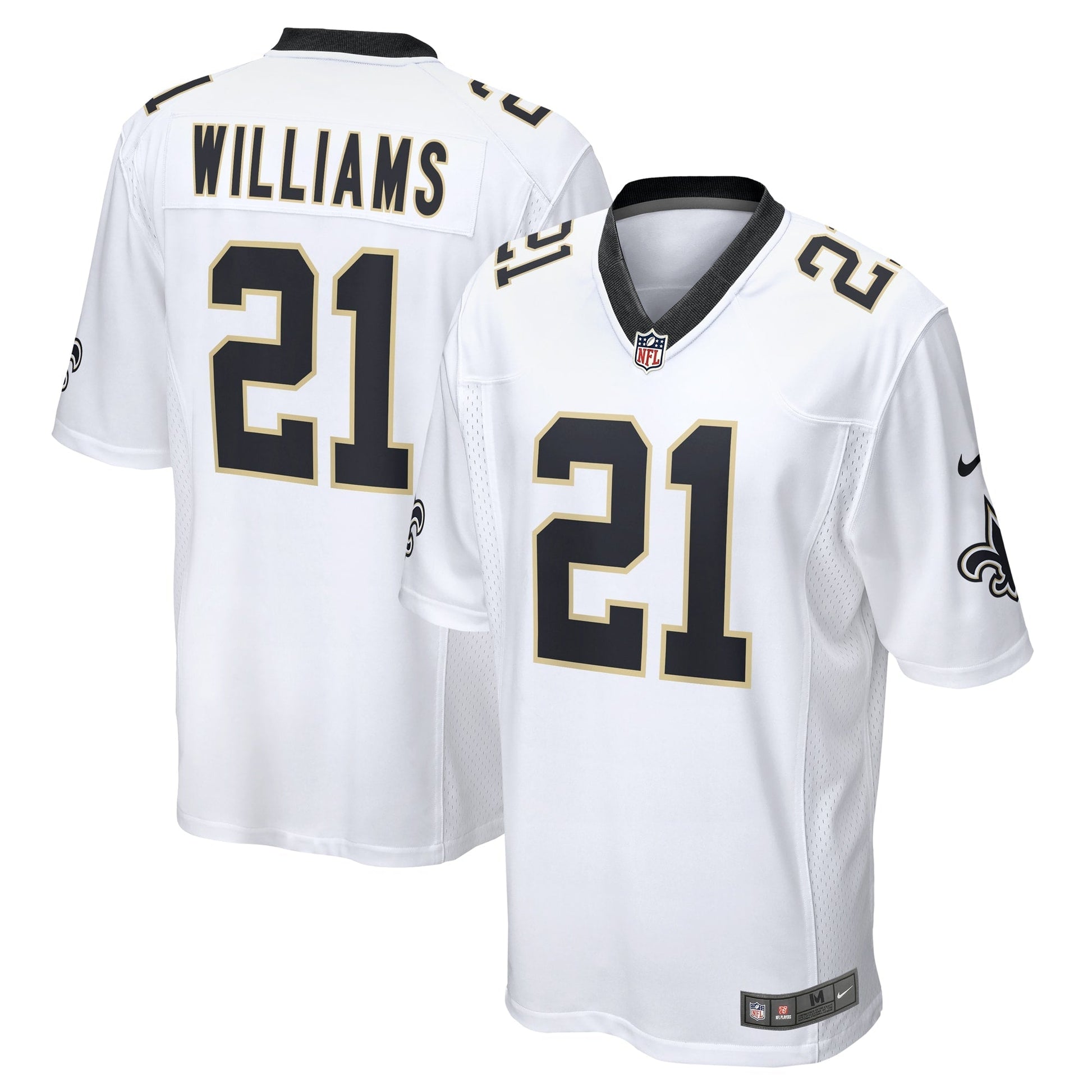 Jamaal Williams New Orleans Saints Team Game Jersey - White football jersey product view 1