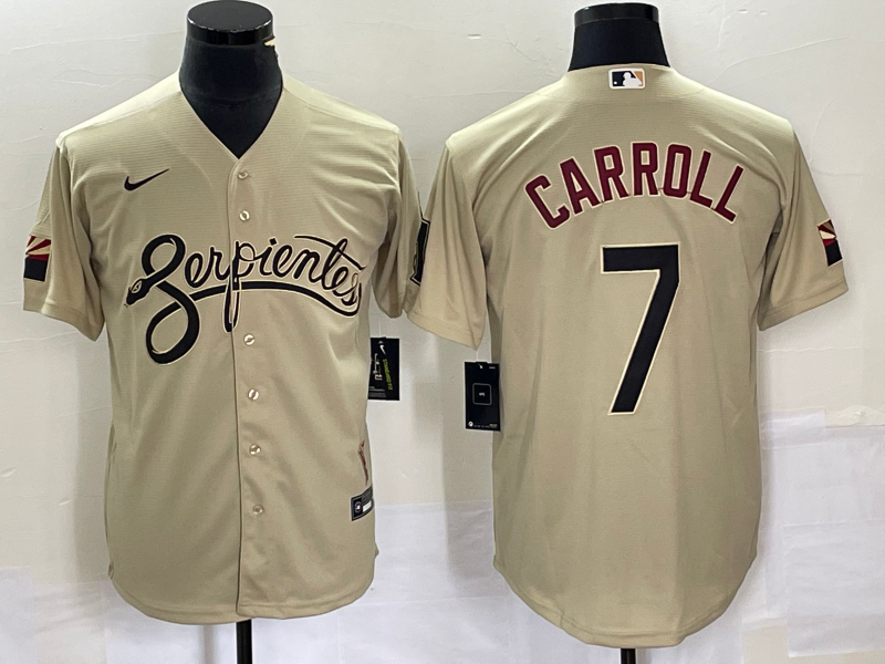 Men's Arizona Diamondbacks Corbin Carroll Sand City Connect Replica Player Jersey baseball jersey product view 1