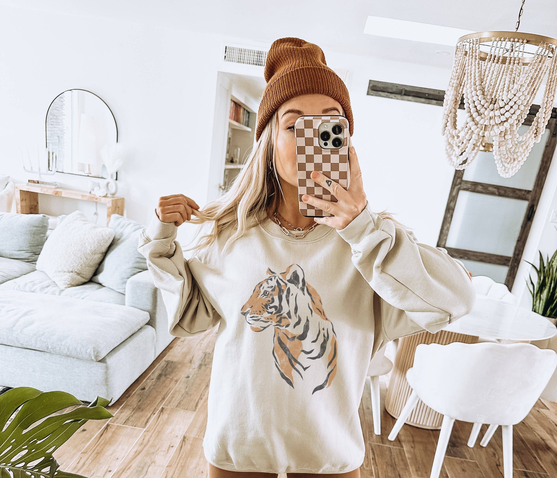 Tiger Crew Neck Sweatshirt Unisex T-shirt, Sweatshirt, Hoodie, Long Sleeve Tee - T-Shirt, Sweatshirt, Hoodie