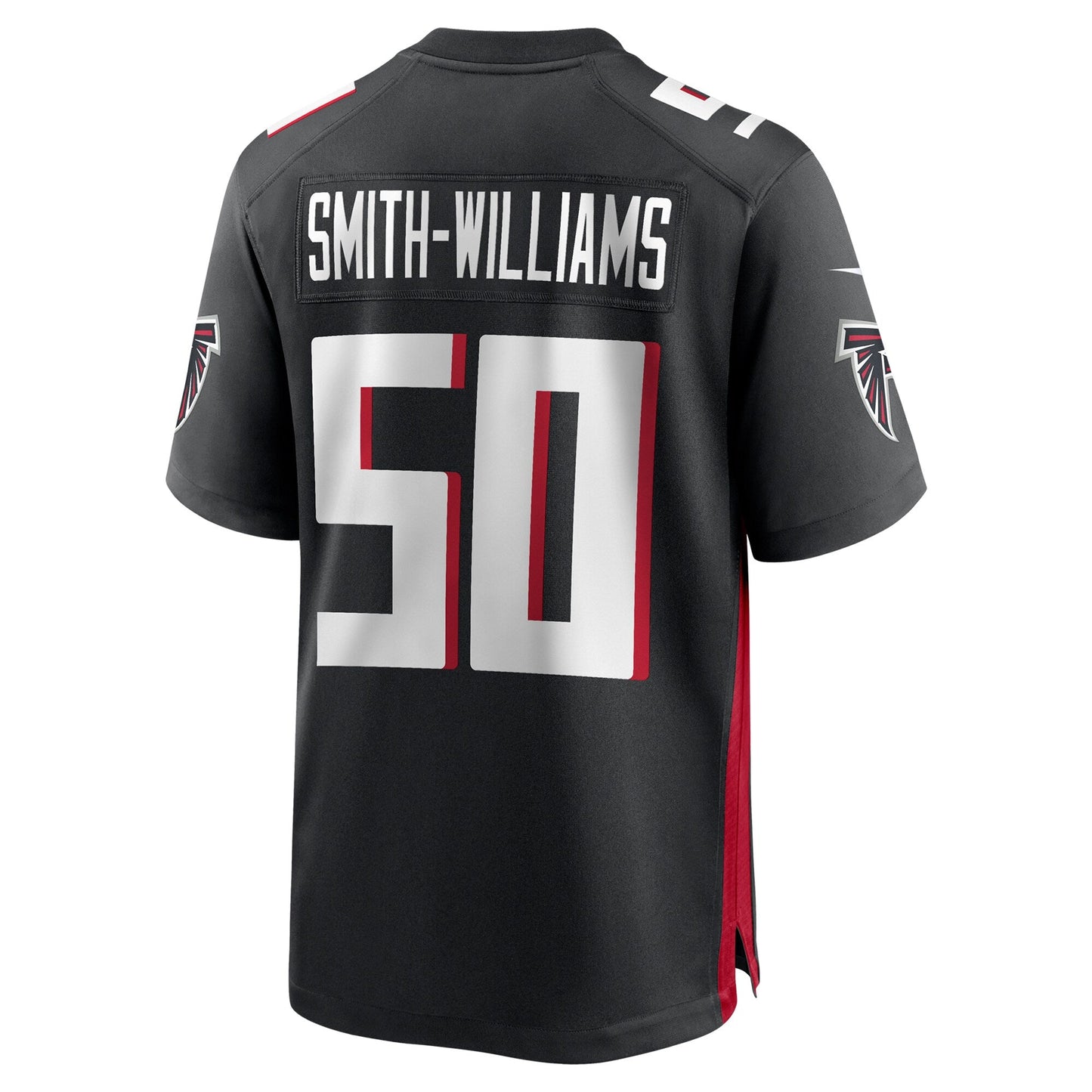 James Smith-Williams Atlanta Falcons Team Game Jersey - Black football jersey product view 3