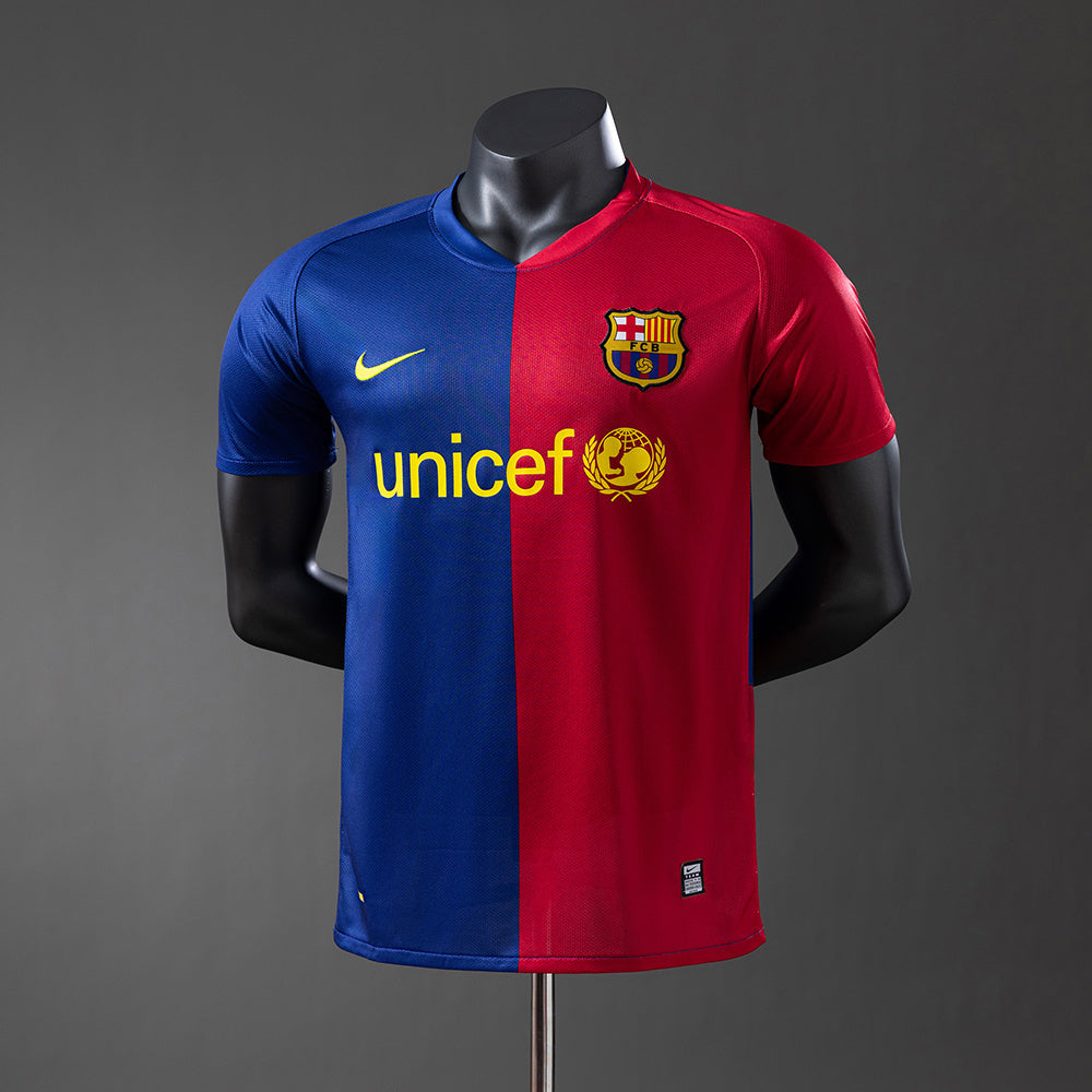 Barcelona 08/09 Player Version Retro Home Jersey sports jersey product view 1
