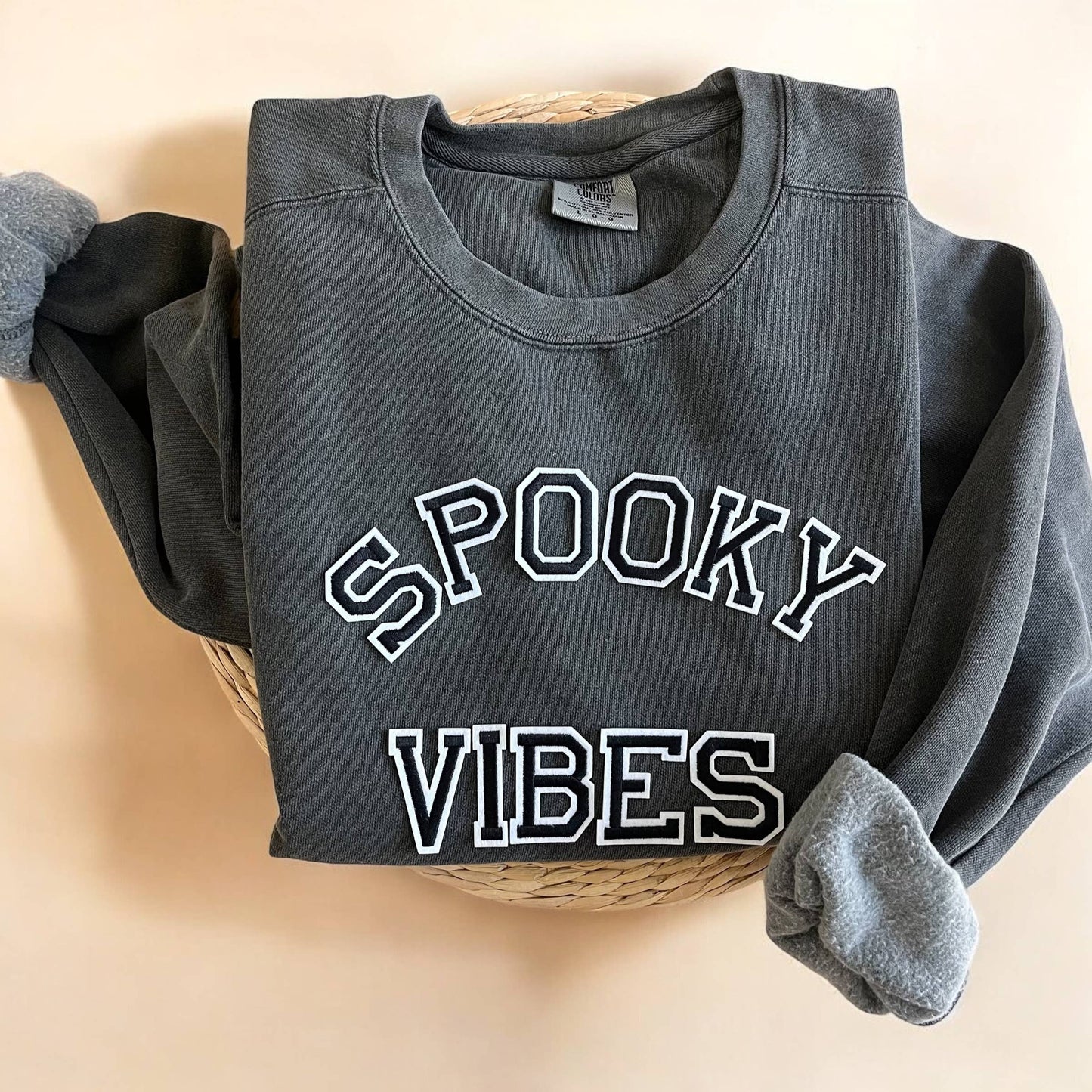 Comfort Colors Spooky Season Halloween Sweatshirt Unisex T-shirt, Sweatshirt, Hoodie, Long Sleeve Tee - T-Shirt, Sweatshirt, Hoodie