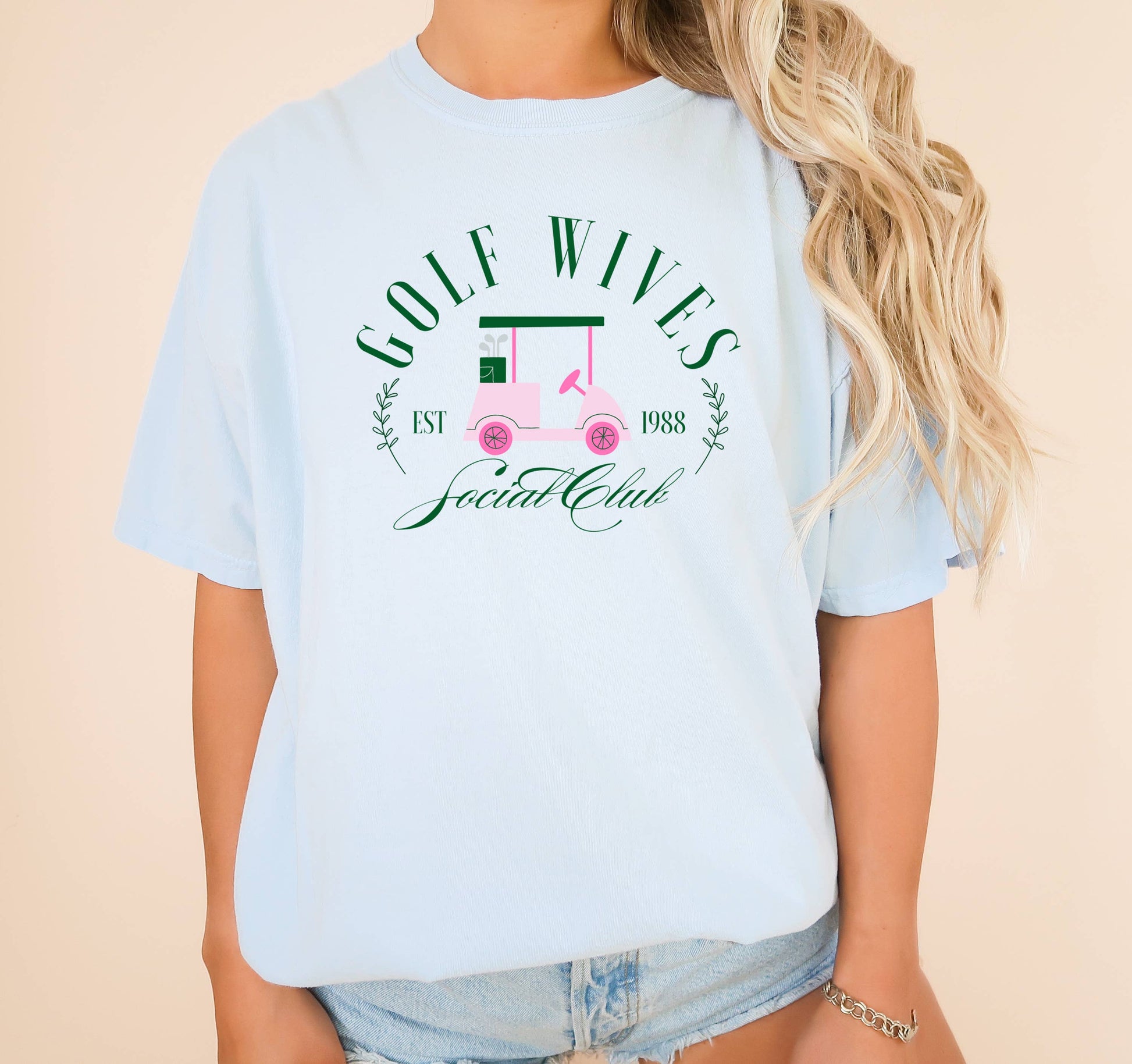 Transfer Only, Trendy Screen Print Transfer, Golf Wives Unisex T-shirt, Sweatshirt, Hoodie, Long Sleeve Tee - T-Shirt, Sweatshirt, Hoodie