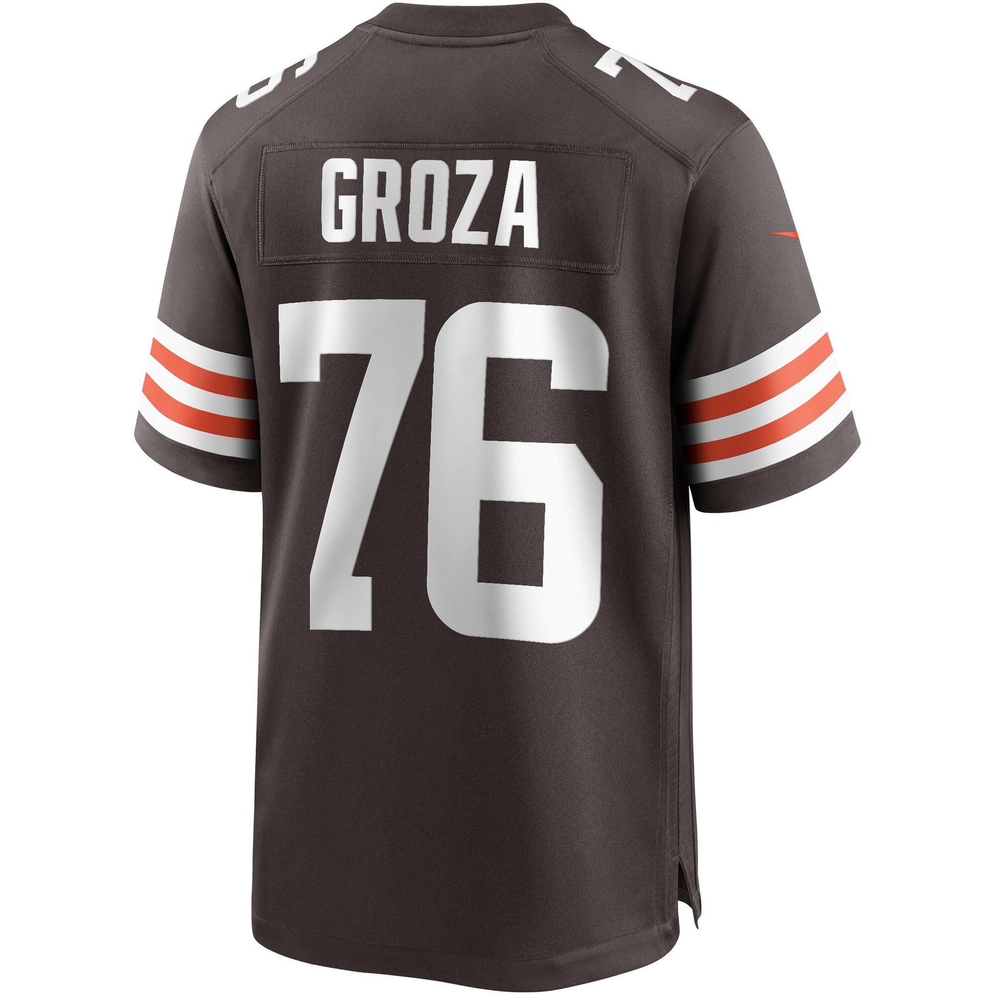 Lou Groza Cleveland Browns Game Retired Jersey - Brown football jersey product view 3
