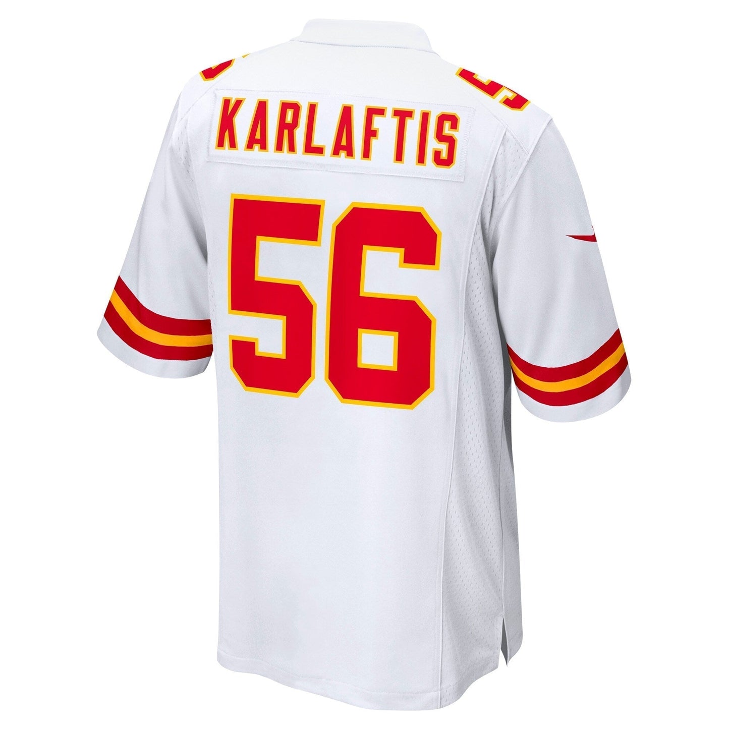 George Karlaftis Kansas City Chiefs Away Game Jersey - White football jersey product view 3