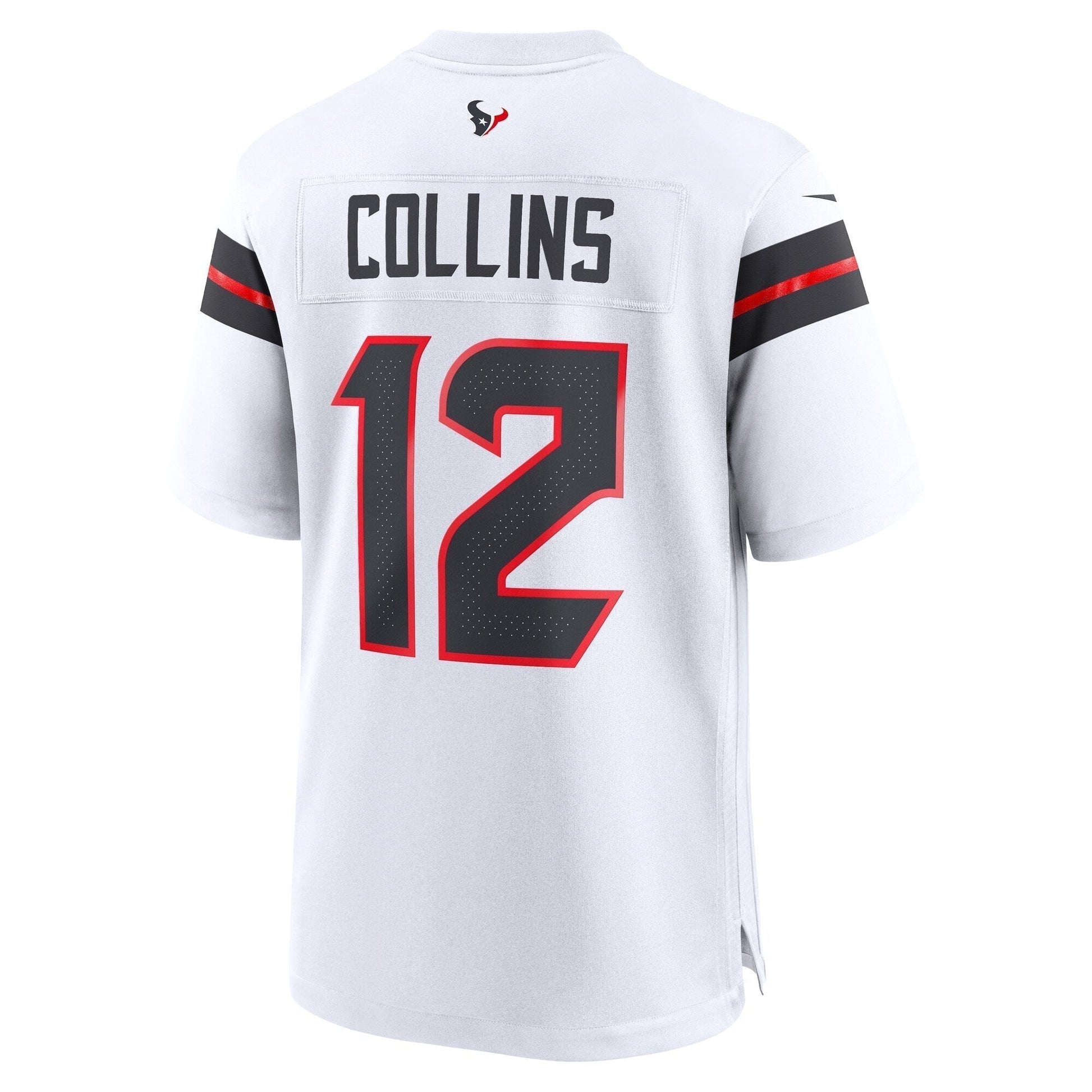 Nico Collins Houston Texans Game Jersey - White football jersey product view 3