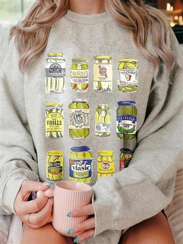 Womens Round Neck Graphic Pullover Sweatshirt Long Sleeve Unisex T-shirt, Sweatshirt, Hoodie, Long Sleeve Tee - T-Shirt, Sweatshirt, Hoodie