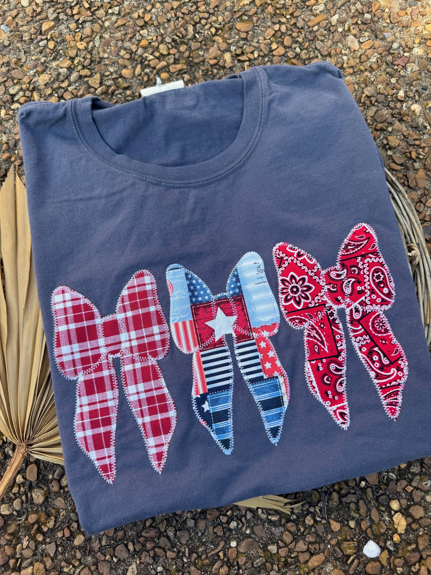 Patriotic Bow Coquette USA Short Sleeve Unisex T-shirt, Sweatshirt, Hoodie, Long Sleeve Tee - T-Shirt, Sweatshirt, Hoodie