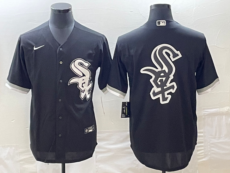 Men's Chicago White Sox Black Alternate Replica Team Jersey1 baseball jersey product view 1
