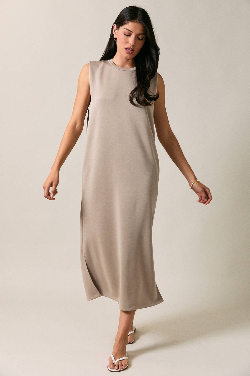 Crew Neck Cap Sleeve Folded Shoulder Columin Midi Dress Unisex T-shirt, Sweatshirt, Hoodie, Long Sleeve Tee - T-Shirt, Sweatshirt, Hoodie
