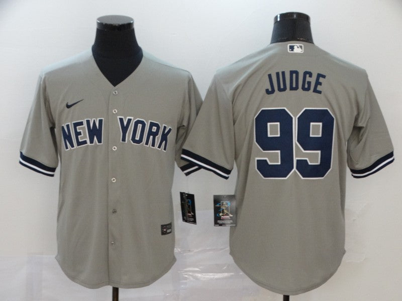 Men's New York Yankees Aaron Judge Gray Replica Baseball Jersey baseball jersey product view 1