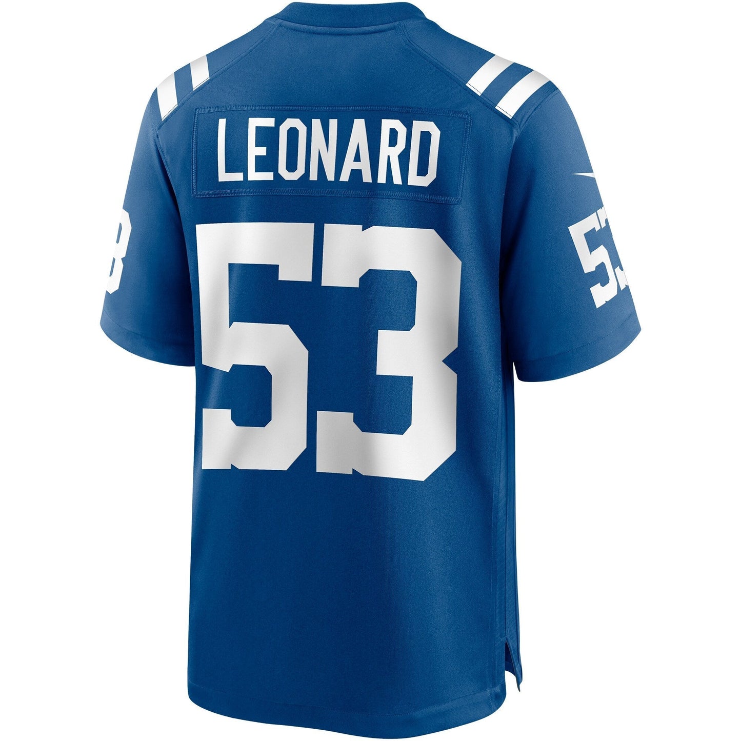 Shaquille Leonard Indianapolis Colts Game Jersey - Royal football jersey product view 3