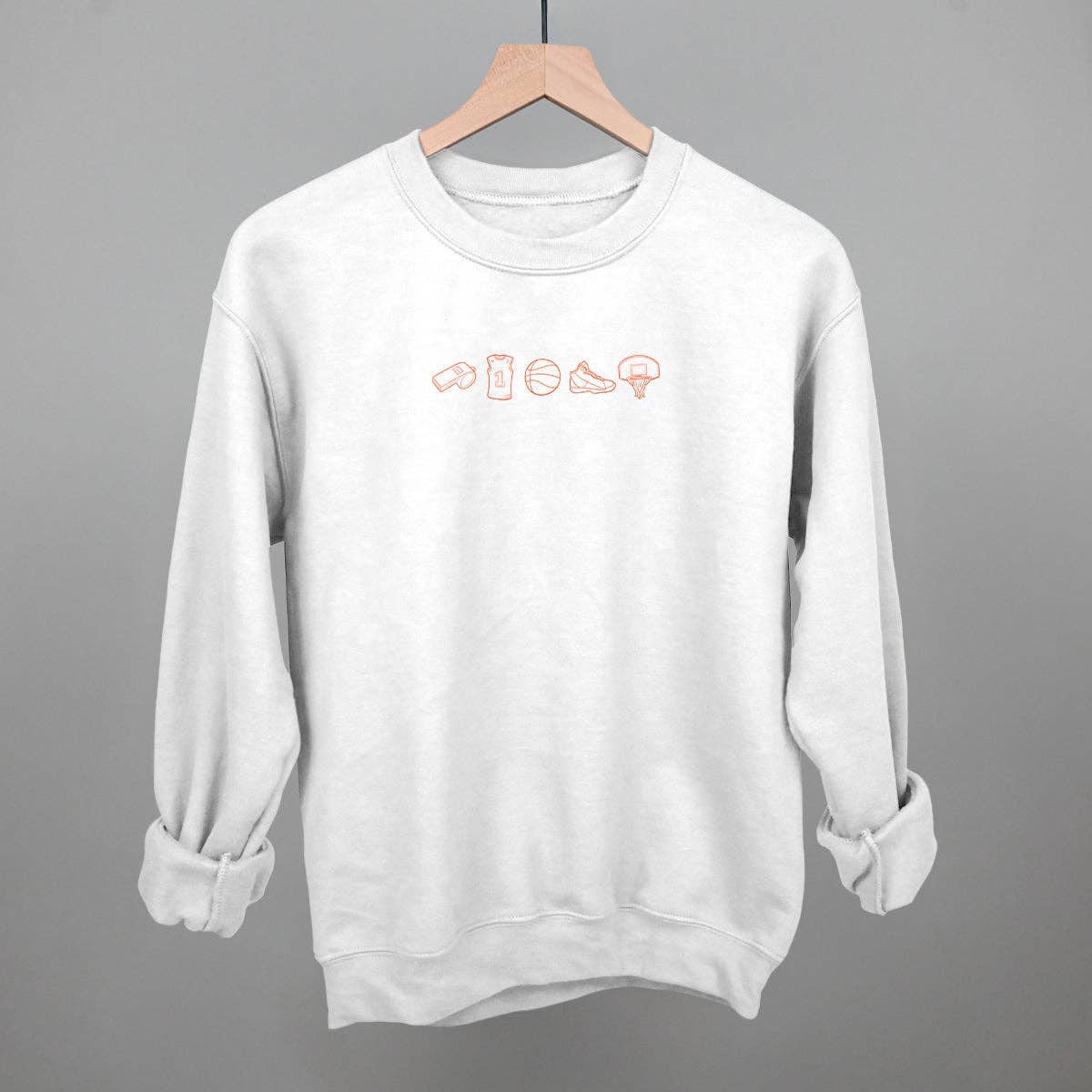 Basketball Icon Doodles Unisex T-shirt, Sweatshirt, Hoodie, Long Sleeve Tee - T-Shirt, Sweatshirt, Hoodie