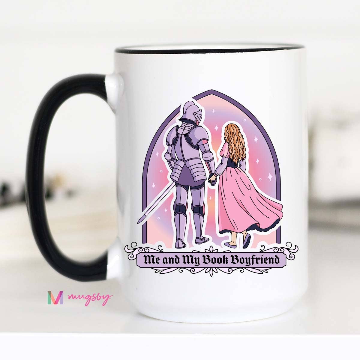 Me and My Book Boyfriend Fantasy Romance Coffee Mug Unisex T-shirt, Sweatshirt, Hoodie, Long Sleeve Tee - T-Shirt, Sweatshirt, Hoodie