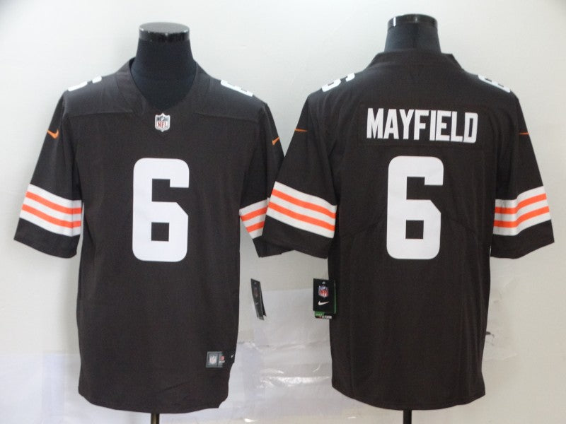 Men's Cleveland Browns Baker Mayfield Brown Game Player Jersey football jersey product view 1